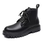 Men's Black High-Top Martin Boots - Image 5