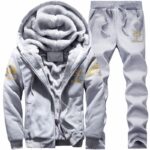 Men’s Winter Thick Fleece-Lined Hooded Tracksuit Set – 4 Colors, M–9XL - Image 3