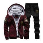 Men’s Winter Thick Fleece-Lined Hooded Tracksuit Set – 4 Colors, M–9XL - Image 5