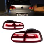 VW Golf 6 (2009–2012) Golf 8 Style LED Rear Tail Lamp – Red - Image 2